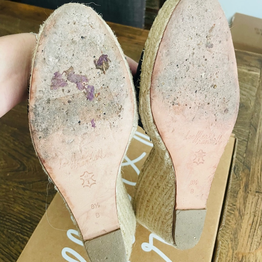 Loeffler Randall Blanche Black Espadrilles with Bow Detail EUC/with original box - Picture 11 of 13